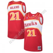Atlanta Hawks Basketball Trikots NBA 1986-87 Dominique Wilkins 21# Rot Hardwood Classics Swingman..
